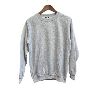 La Speedy Gray Crewneck Sweatshirt S Polyester Cotton Blend Unisex USA-Made